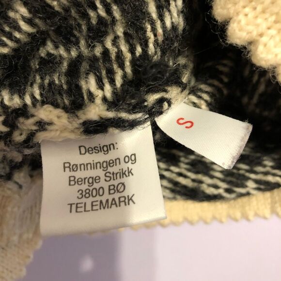 VTG Telemark Folk Art Wool Pullover Sweater Nordic Scandinavian Yoke Knit Jumper - Picture 12 of 12